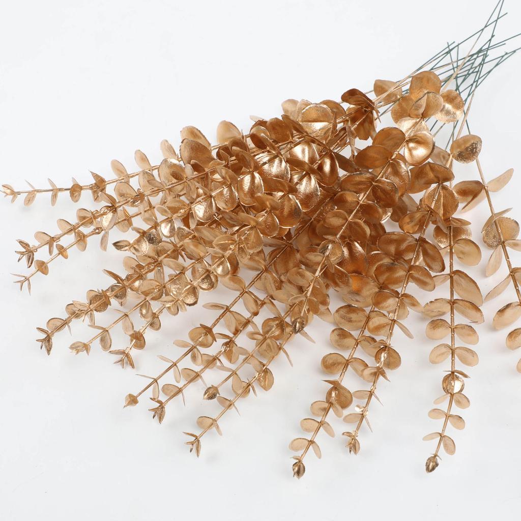 Eucalyptus Leaf Ornament: Green Plant Simulation for Wedding & Home Decoration, Fake Flower Accessory