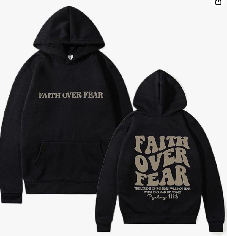2023 Women's 'Faith Over Fear' Hooded Sweatshirt