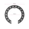 Folk Guitar Rosette Inlay Sticker Circle Sound Hole Decorative Decal Accessory Replacement for 40 41 Inch Guitars