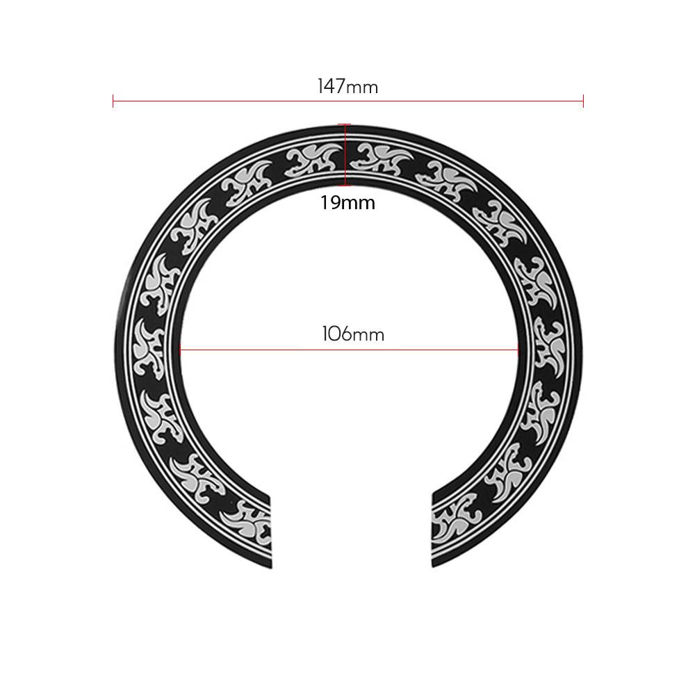 Folk Guitar Rosette Inlay Sticker Circle Sound Hole Decorative Decal Accessory Replacement for 40 41 Inch Guitars