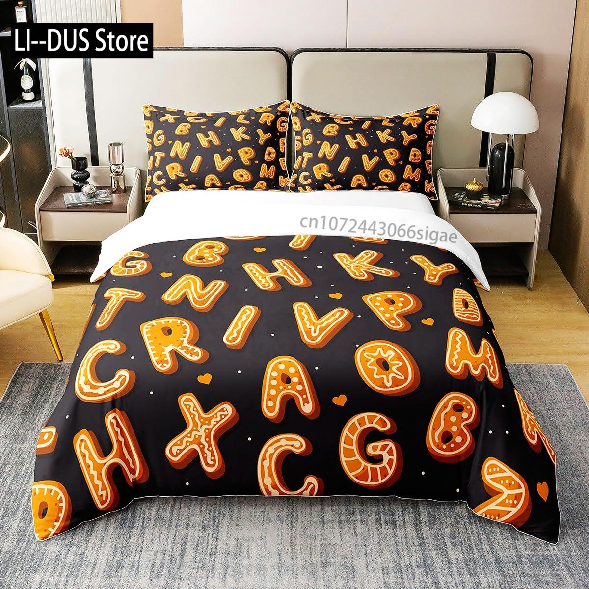 

Comforter Science Hand Drawn Letters Patterns Design Decorative 3 Piece Bedding Set With 2 Pillow Shams Queen Full Size Comforter (quilt)-EU Single(135*200cm)3pcs