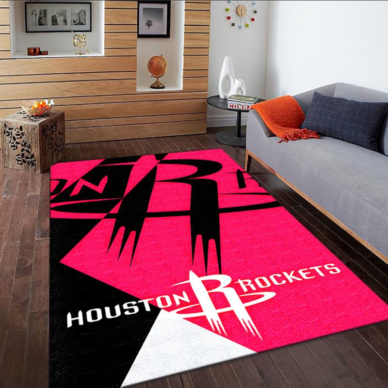 basketball Pride Rockets Carpet, Kitchen Rugs, Yoga Mat, Non-Slip Mats, Rug for Bathroom, Living Room bedroom, Camping Rugs Christmas Gift