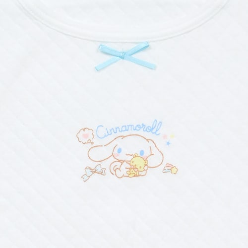 Sanrio Kids Quilt Short Sleeve Underwear Set of 2 Cinnamoroll 140cm Cotton with Name 2 Patterns for Children 227391