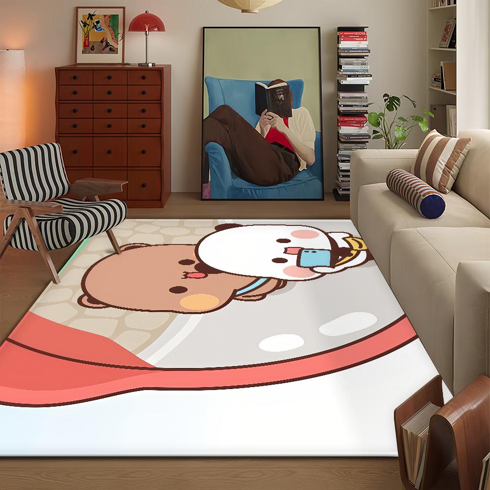 Bubu Dudu Cartoon Anime Door Mat Bath Microfiber Decorative Versatile Flannel Floor Mat Quick Dry Absorbent Non-slip Sole