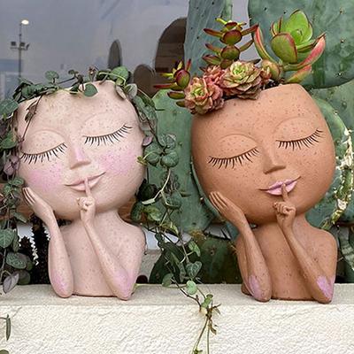 Exquisite European Style Resin Flowerpot for Garden and Home Decor - Ideal for