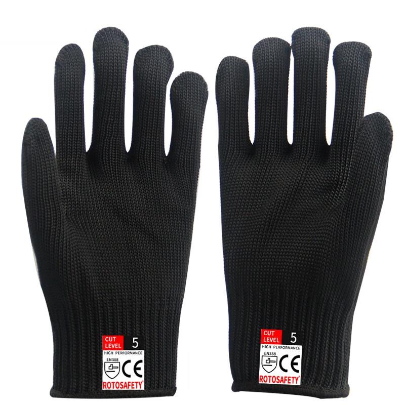 Heavy-Duty Level 5 Cut-Resistant Work Gloves One Size