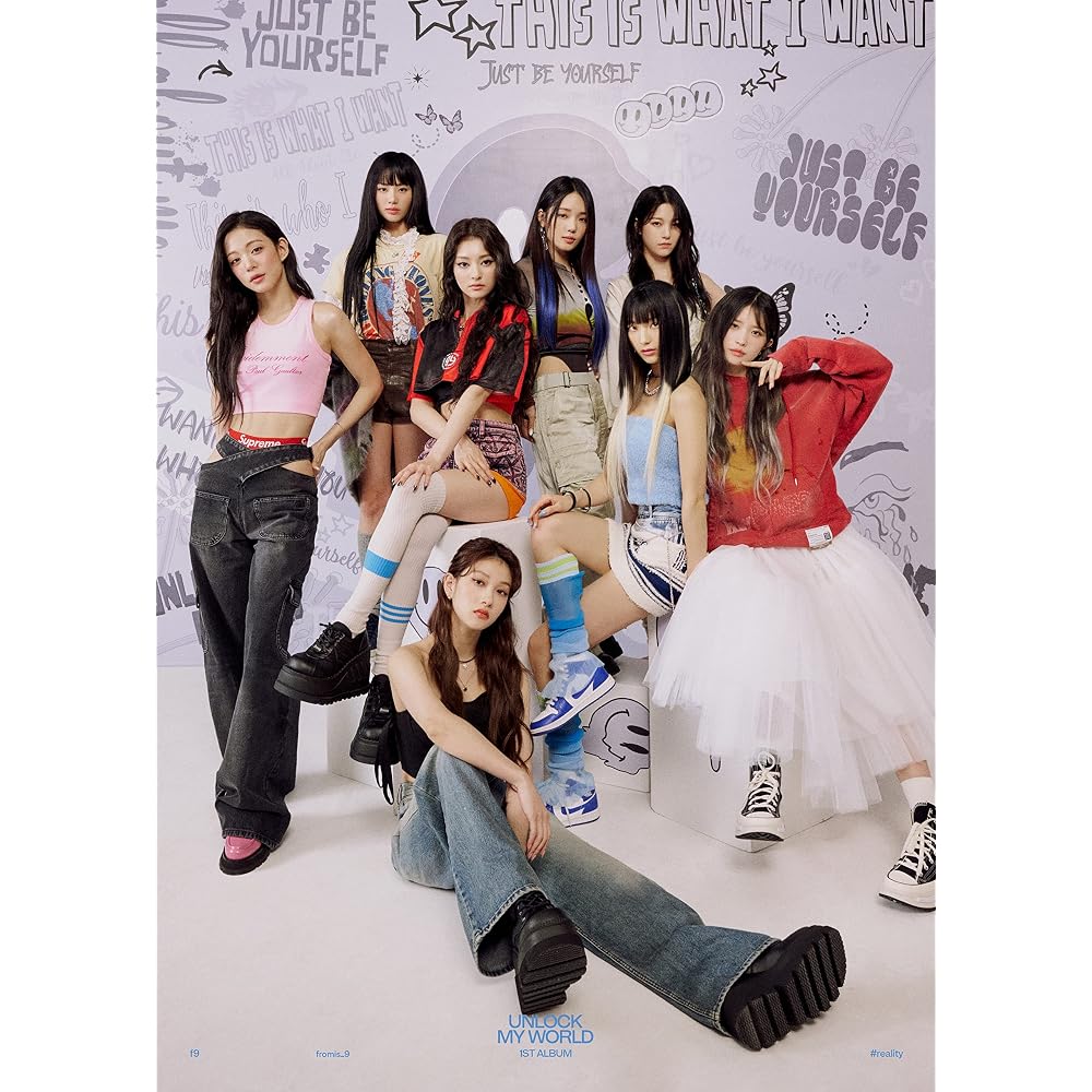 Fromis_9 Unlock My World 1st Album Contents+Tracking Sealed (KiT SET(#imagine+#notyet))
