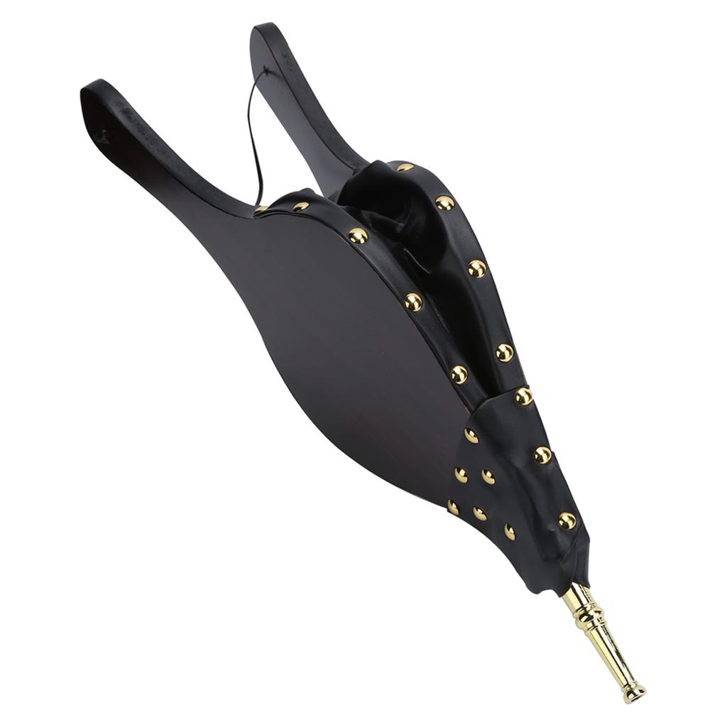 Manual Fireplace Bellows Wood Fire Blower Fireplace Tool for Outdoor Camping BBQ Picnic