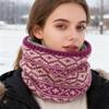 Fashion Soft Knitted Neck Warmer Sports Scarf for Women Men Face Cover Winter Running Skating Hiking Cold-Proof Thick Collar