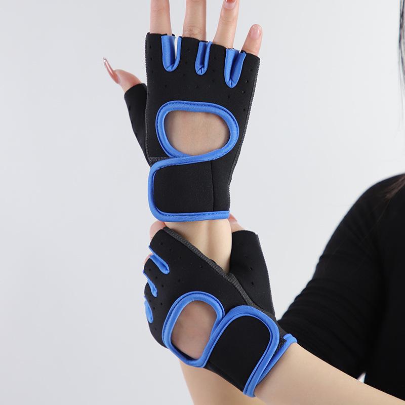 Unisex Non-Slip Breathable Half-Finger Gloves for Cycling, Weightlifting, Shock Absorption & Palm Protection