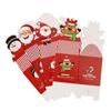 20Pcs Christmas Candy Gift Box Chocolate Cookie Apple Packing Boxes Santa Claus Bags Christmas Decorations for Home New Year 2025
