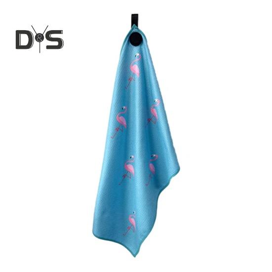 Prosop de golf magnetic cu magnet puternic Microfibră Waffle Sac de golf Prosop imprimat Prosop de golf Detergent pentru mingi de golf