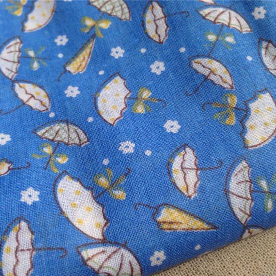 7Stk/Set Patchworkstoff Blume Regenschirm Gedruckt DIY Nähhandwerk Baumwollstoff