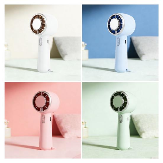 Ice Cooling Mini Handheld Fan Speed Adjustable Small Desk Fan USB Rechargeable Portable