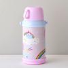 Doshisha Kids' 2-Way Water Bottle, 600ml, Unicorn Pink
