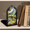 Gothic Arch Design Book Nook Acrylic Tabletop Holder Light-transmitting Table Setting  Living Room