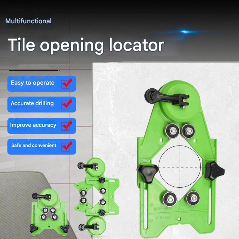 Lightweight Sturdy Plastic Drilling Locator Tool for Reduced Fatigue During Extended Use in Construction and DIY Applications