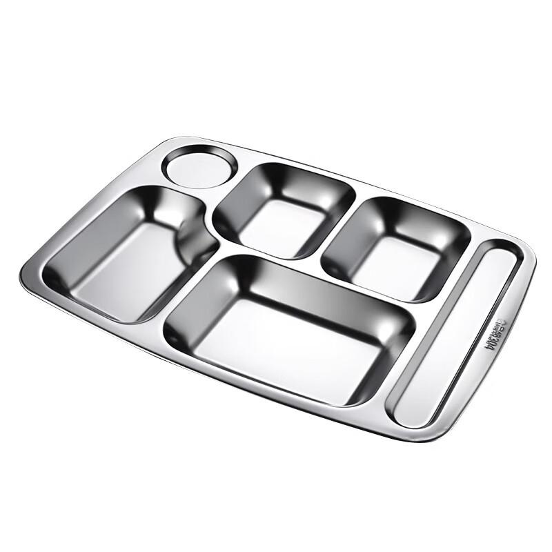 Stainless Steel Divided Lunch Tray