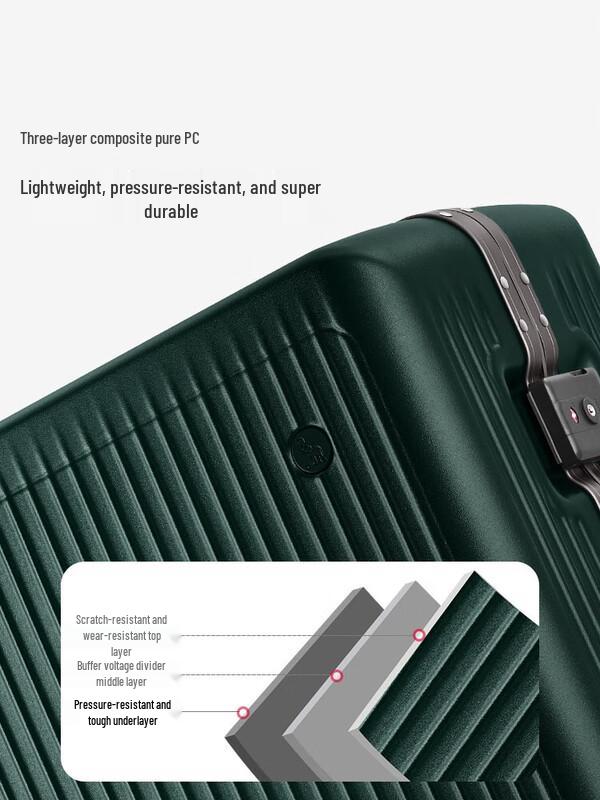 OIWAS Walker Series Upgraded Front-Opening Aluminum Frame Carry-On Luggage