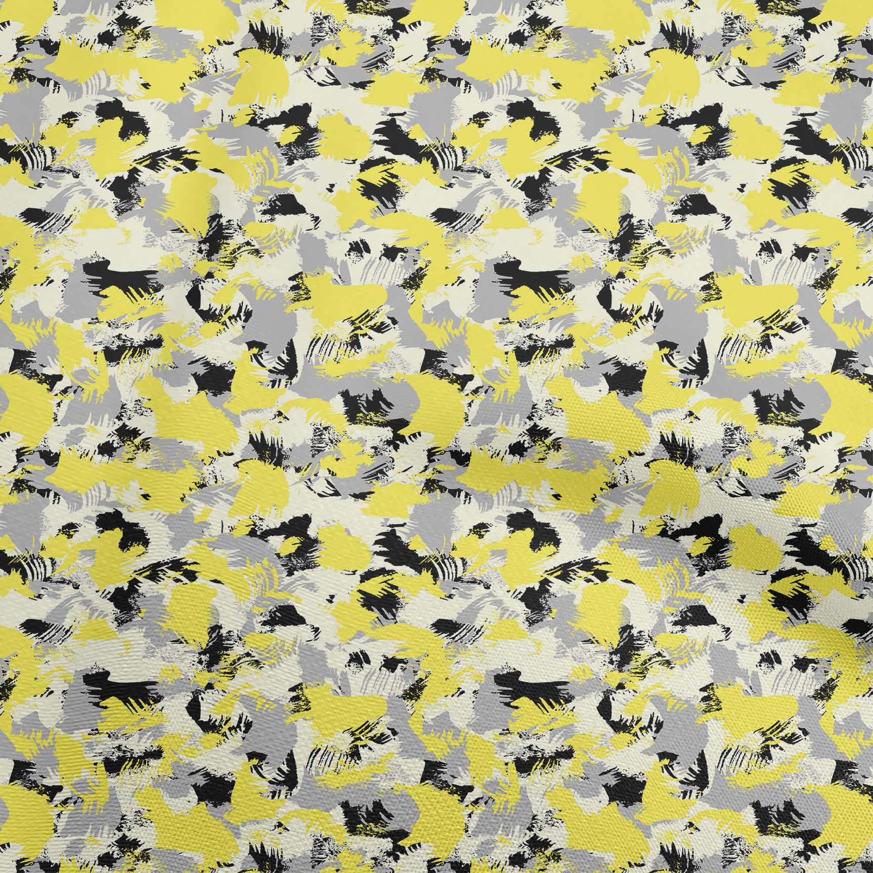 

oneOone Cotton Flex Grey Fabric Abstracts Quilting Supplies Тканина для шиття з принтом у дворі 40 дюймів 42 Inch Wide - Viscose Chiffon жовтий