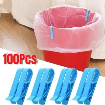 Garbage Bag Clips Waste Basket Can Fixation Clip Practical Anti-Slip Holder Snack Bag Clamp Home Kitchen Storage Gadgets