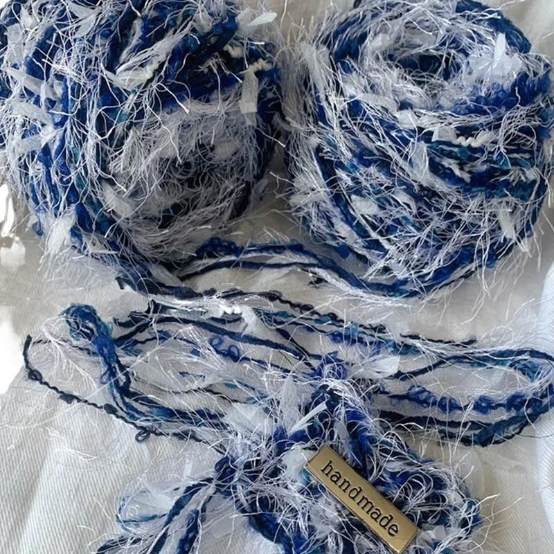 80g/kulka Włóczka Butterfly Włóczka Wełniana Miękka Mieszana Włóczka Kolorowa Ręcznie Mieszana Włóczka DIY Robiona na Drutach Szydełkowa Szalik Czapka Sweter i Torba