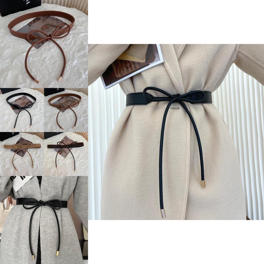 Stylish Women's Knotted Waist Belt In Chic Black Brown Khaki And Coffee Colors