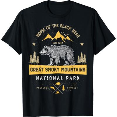 Great Smoky Mountains National Park T Shirt Bear Vintage T-Shirt