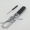 AAFO1 1pcs Metal+Leather for skoda Car Key Cover Case Wallet Emblem Keychain key chain Keyring bag badge Decal styling Accessories