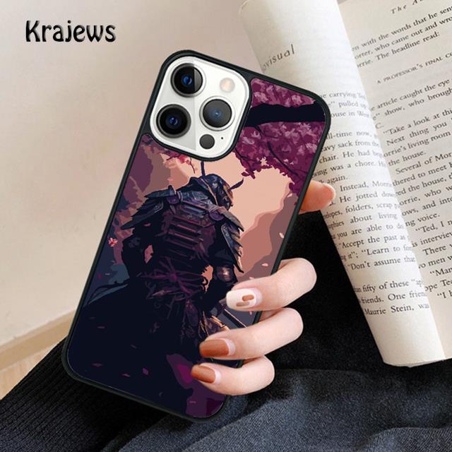 Japanese Samurai Art Soft Phone Case For iPhone 17 Air 16 15 14 Max Plus 11 12 13 Pro Max Phone Cover Coque Fundas