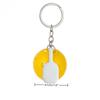 Creative Pickleball Racket Metal Keychain Colorful Hollow Golf Ball Keychains Dink Ball Fans Party Gift Bag Pendant