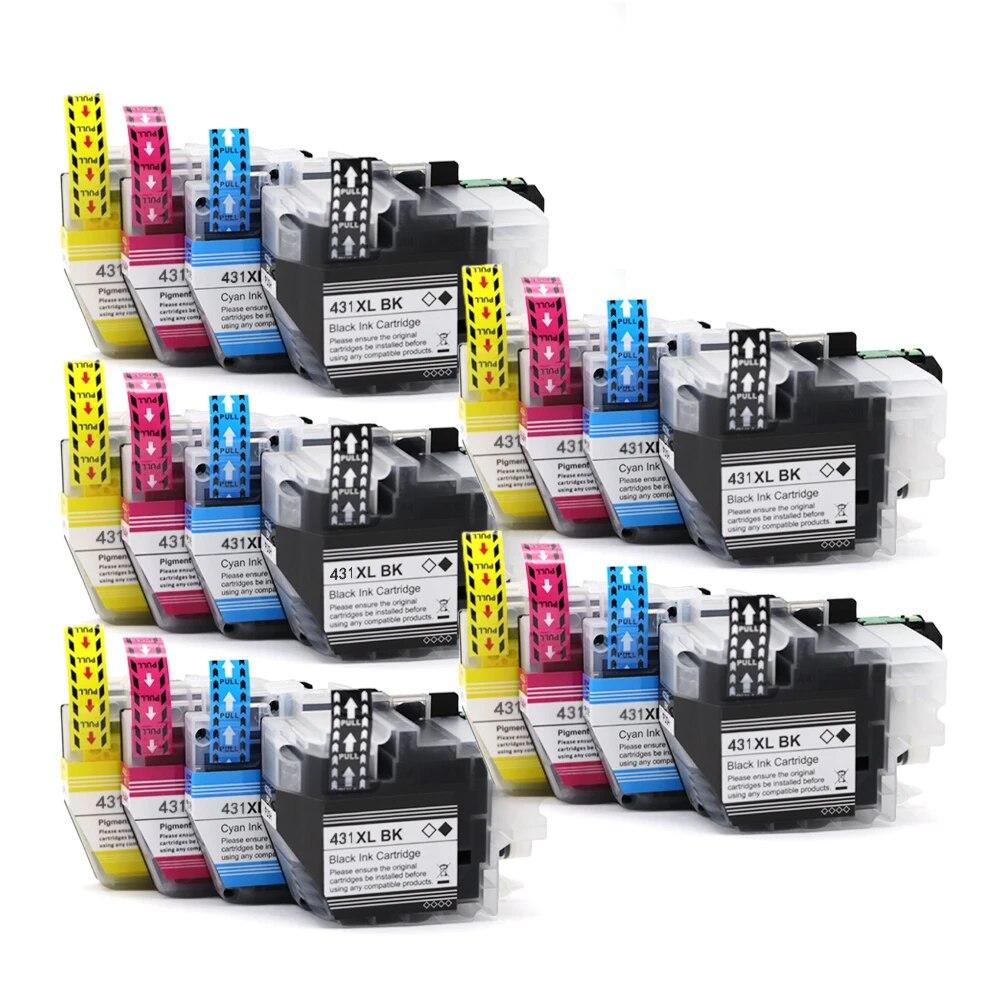 Compatible ink cartridges LC431XL Dye ink for Brother  DCP-J1050DW DCP-J1140DW MFC-J1010DW printer ink cartridges LC431 431