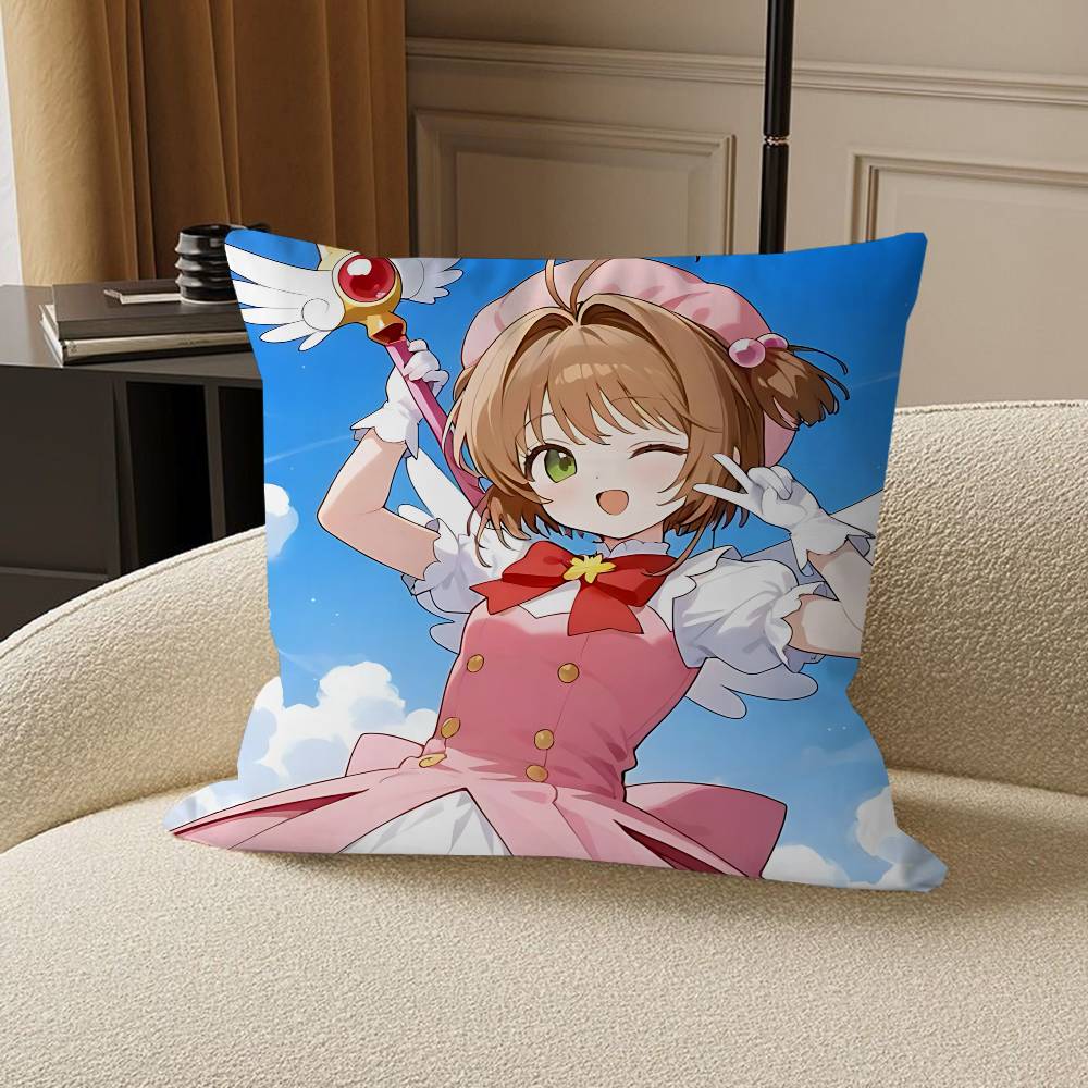 Anime K-KINOMOTO-SAKURA Cushion Cover 30x50 Polyester Sofa Cushions Decorative Throw Pillows Home Decoration Pillowcover