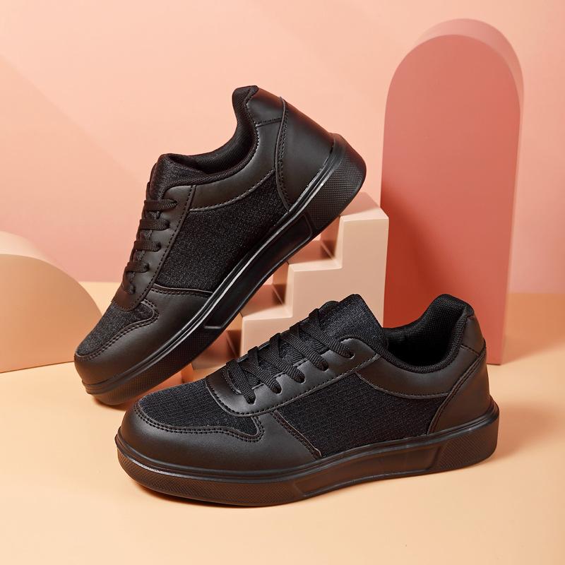 

Маленькие белые туфли женские всесезонные универсальные новые туфли на плоской подошве детские студенческие туфли в стиле колледжа низкие одинарные туфли 42 чёрный