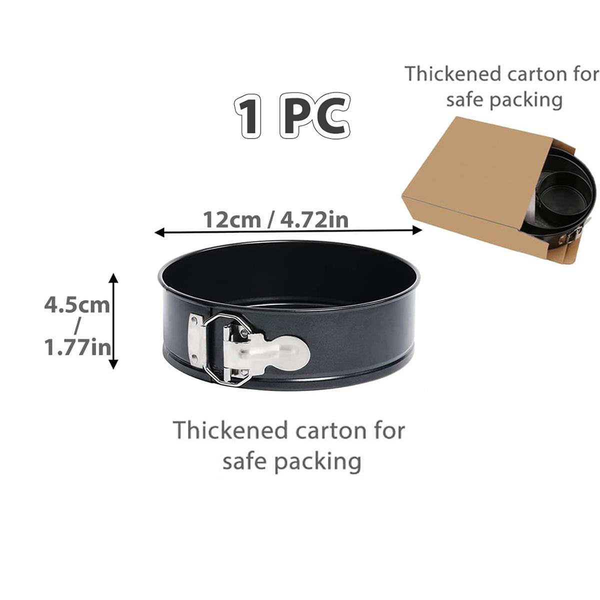 

1PC, 3PCS Cake Pan Set, Round Nonstick Baking Pans Spring Form For Cakes, Cheesecake, Removable Bottom, Leakproof Bakeware Sets