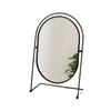 Iron Art Nordic Makeup Mirror 360° Rotatable Oval Desktop Stand Mirror Decoration High Definition Vanity Mirror Makeup Tools