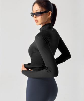 XEXYMIX Soft Fingerhole Half-Zip Long Sleeve Xfk3Tl1008