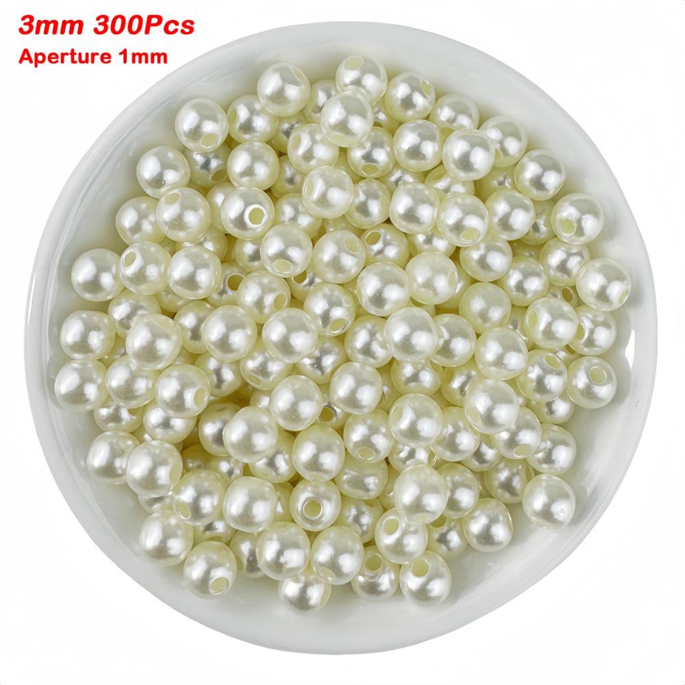 20-300Pcs 3-14mm ABS Pearl Beads High Gloss Craft Pearl Beads  Phone Case Decoration