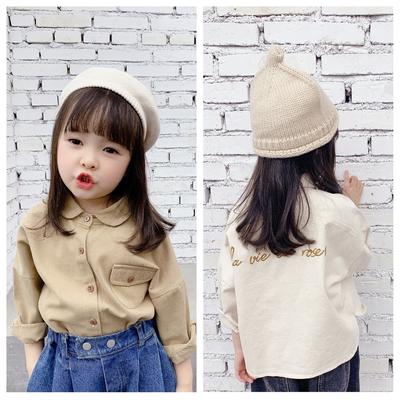 2022 kinder kleidung frühjahr neue mädchen Koreanische frühling bestickte hemden frühling shirts