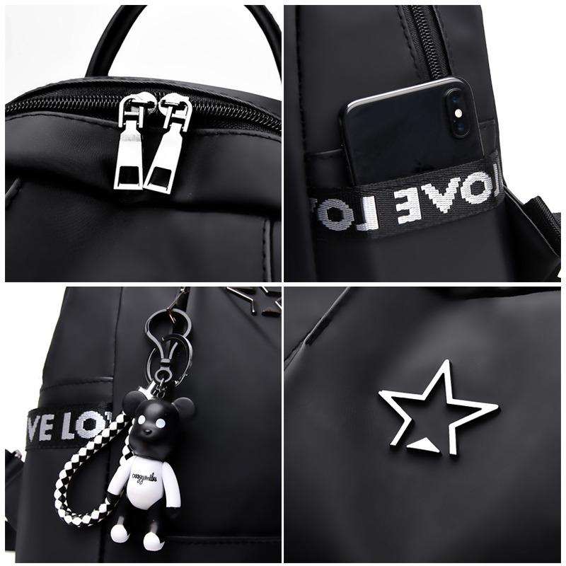 Rucsac de modă pentru femei Rucsac casual din nailon de mare capacitate Geanta mami Geanta de umar de lux de designer