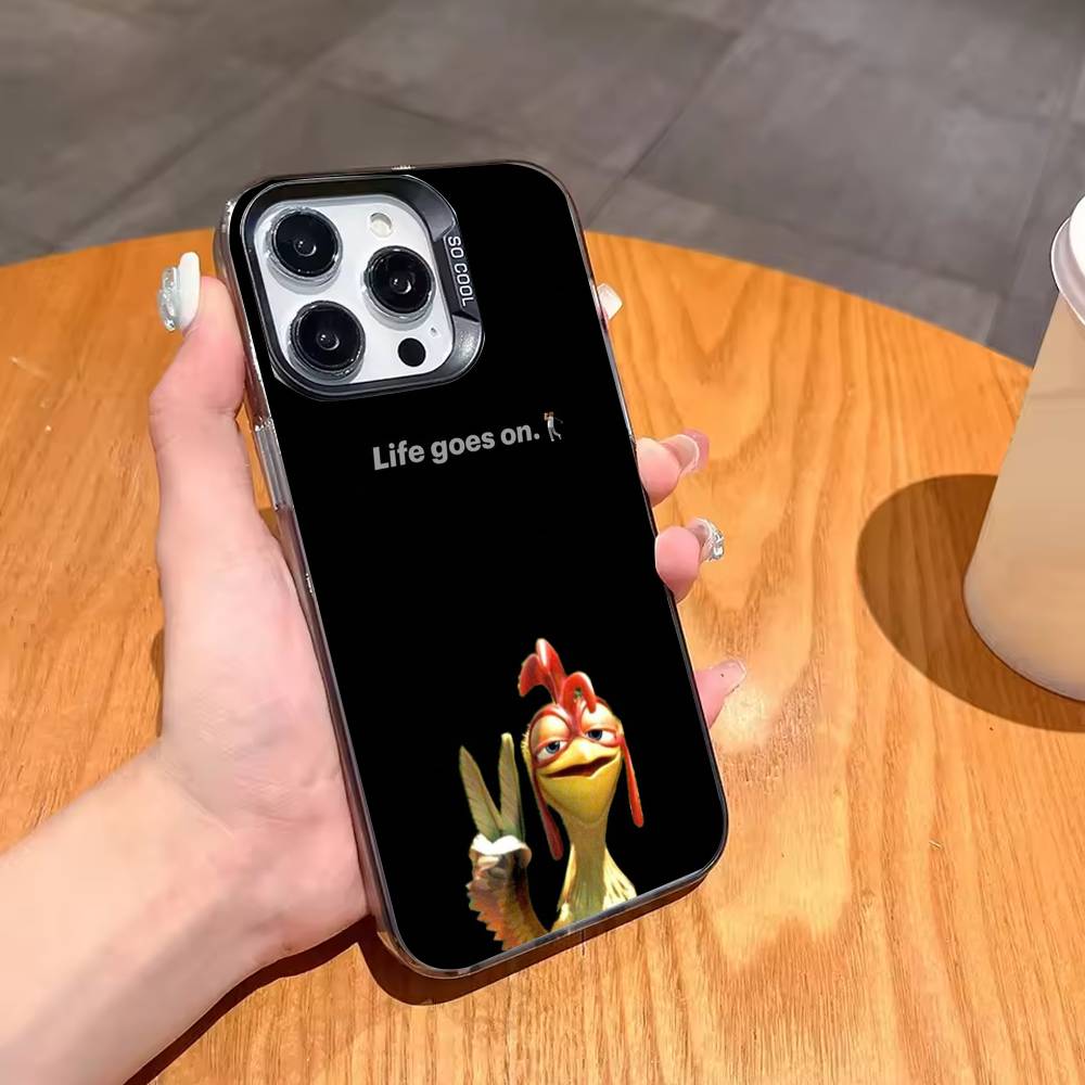 C-Chicken J-Joe Surf Phone Case For iPhone17,16,15,14,13,12,11,Pro,MAX Gray Matte Silicone Black Cover