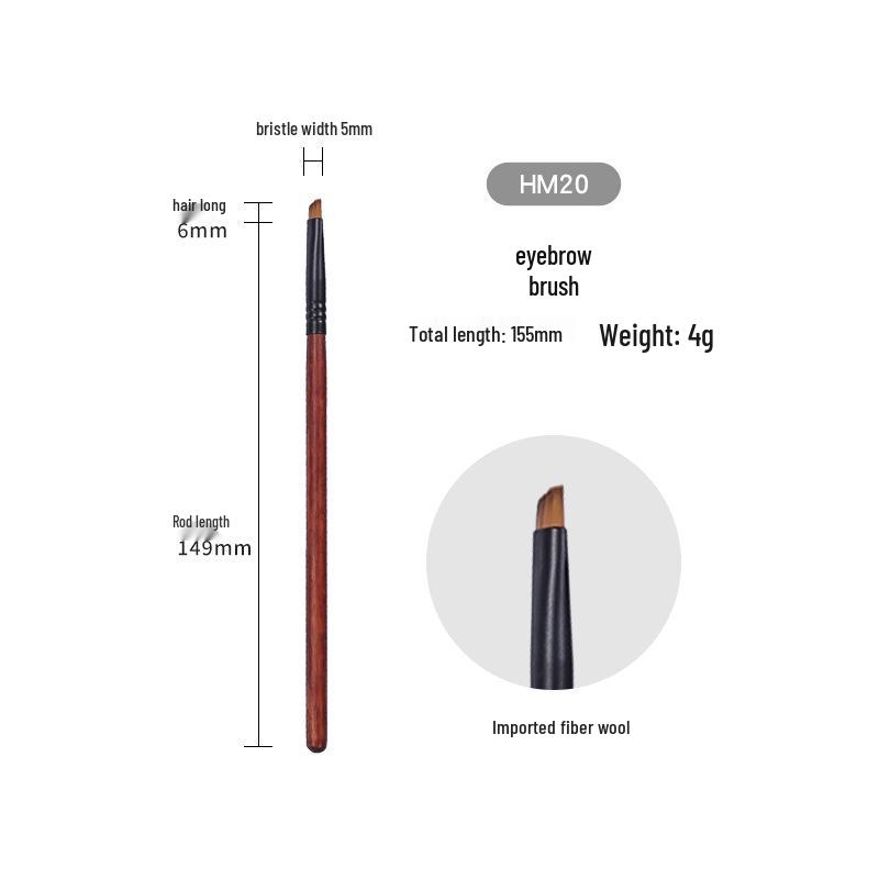 26-teiliges professionelles Make-up-Pinselset - Tierhaarpinsel für Lidschatten, Highlighter, Foundation und Rouge
