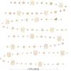 Champagne Gold 60th Birthday Decorations Number 60 Circle Dot Star Garland Metallic Streamer Banner for Women Mens Cheers to 60 Years Old Birthday