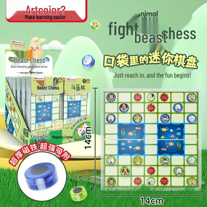 Хрустальный Магнитный Набор Шахмат и Шашек: Портативная складная настольная игра в подарок детям