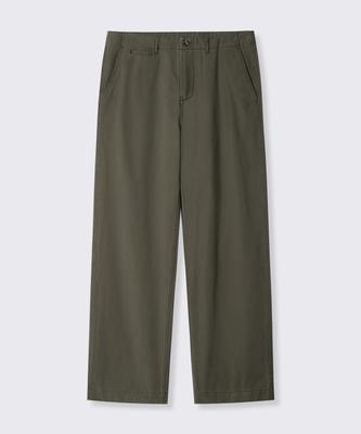 BRENSON Fine Washed Straight Chino Pants (Khaki)
