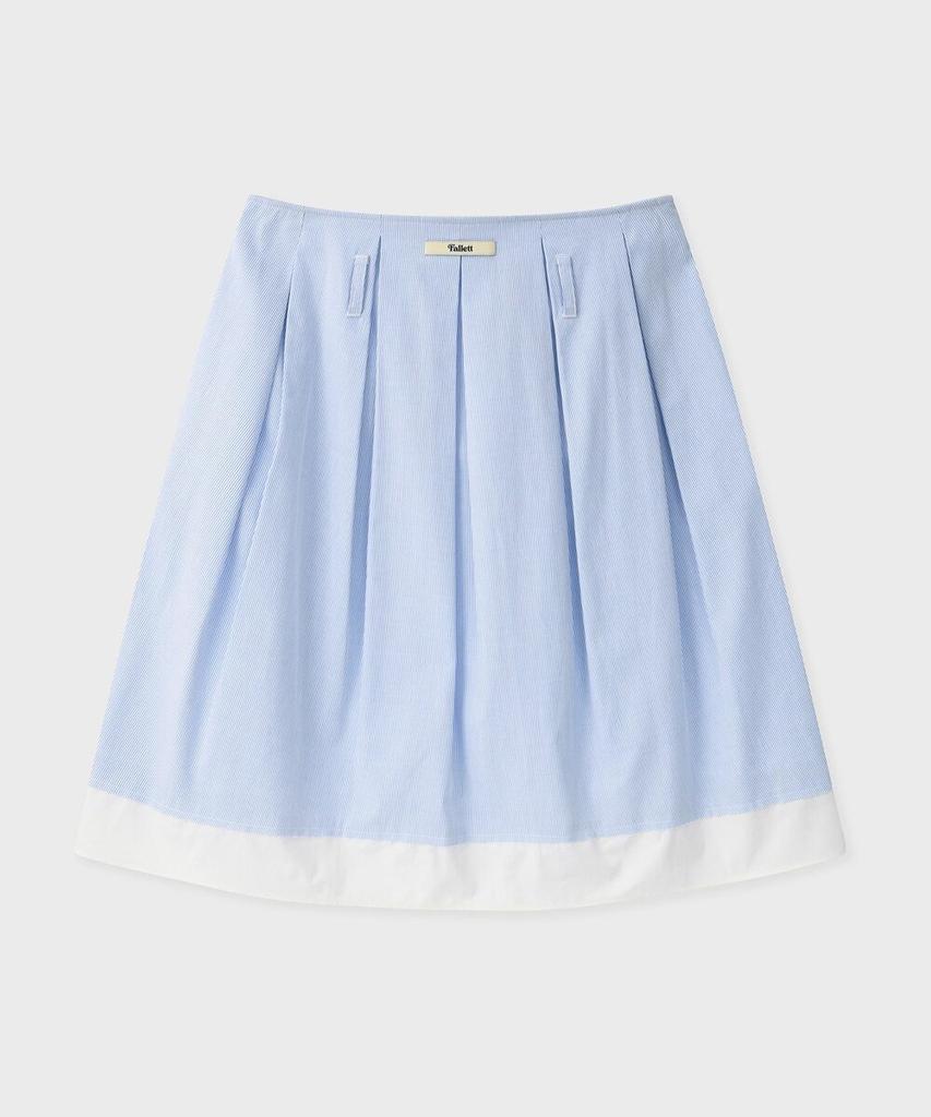 FALLETT Striped Skirt Sky Blue
