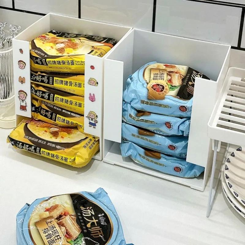 Küchen Sofortnudel Aufbewahrungsregal Koreanische Instant Lamian Nudeln Aufbewahrungsbox Multifunktionaler Maskenorganizer Küchenorganizer