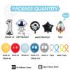 45Pcs Outer Space Astronaut Rocket Balloons Set Spacecraft Galaxy Planet Themed Birthday Decorations Balloons Column for Boys