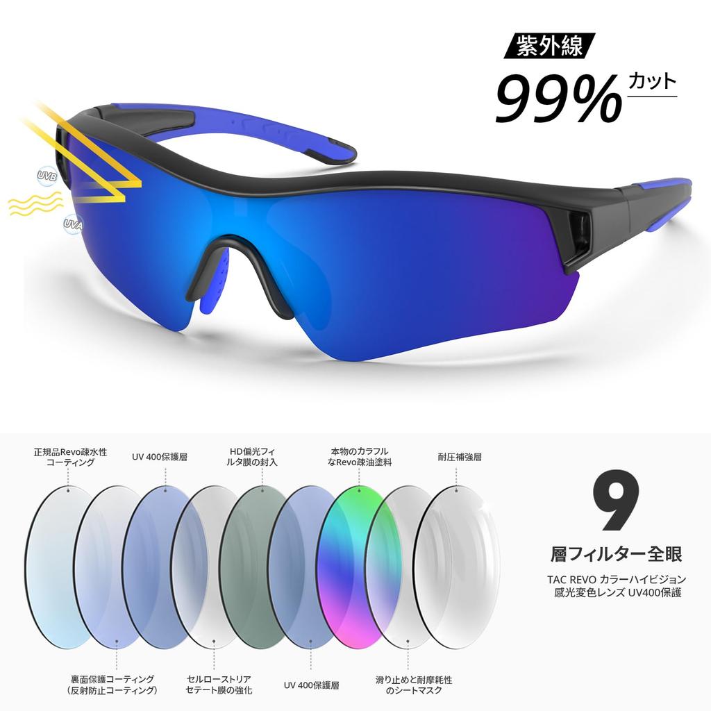BEACOOL Sports Sunglasses with Polarized Lenses for and Small Head Circumference Ultra TR90 UV400 UV Safe and Running, Baseball, Cycling, Fishing,