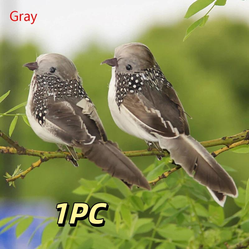 New 1Pc Simulation Birds Model Mini Fake Birds Artificial Foam Doves Wedding Garden Decoration Ornament